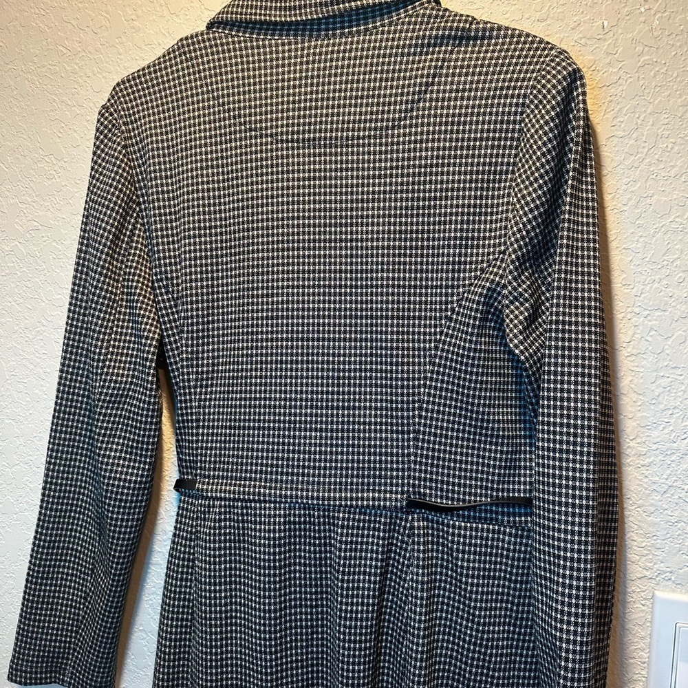 NWT Max Studio Blazer Houndstooth Dress with Tie Belt Women’s Size XL - Picture 6 of 8